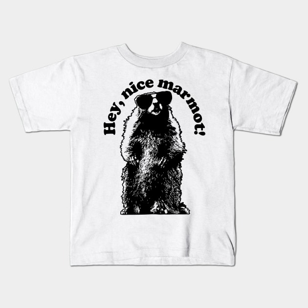 Marmot Kids T-Shirt by synaptyx